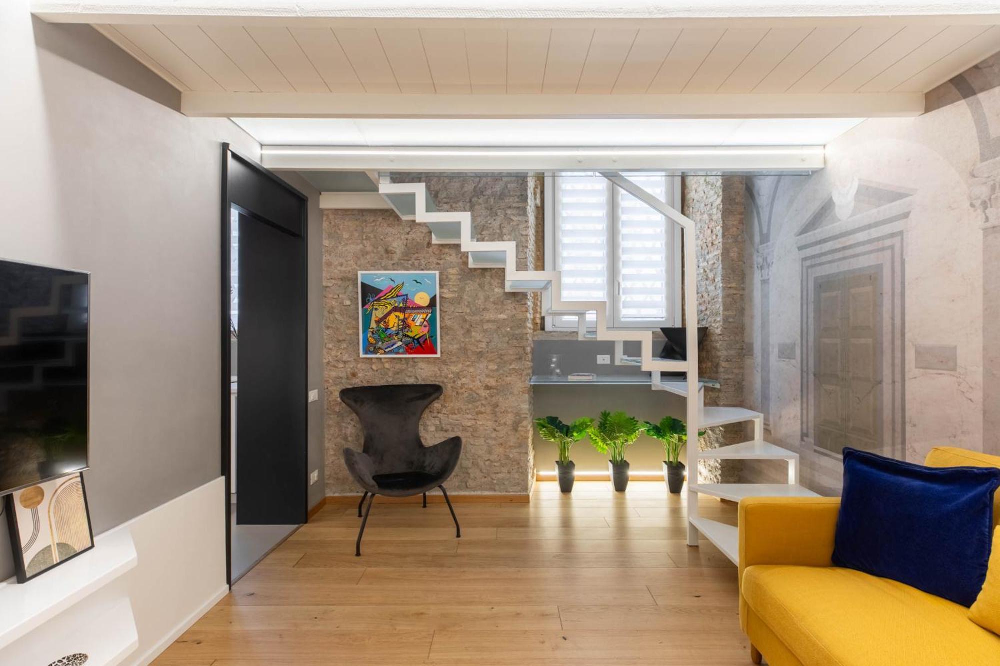 Appartamento Iflat Glass And Stone Loft Roma Esterno foto